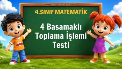4. Sınıf 4 Basamaklı Doğal Sayılarla Toplama İşlemi