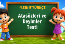 Atasözleri ve Deyimler Testi