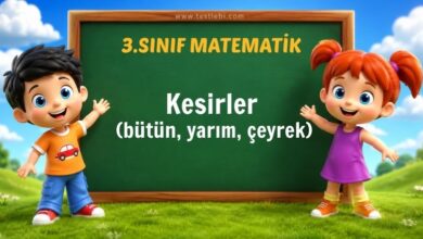 Kesirler (bütün, yarım, çeyrek)