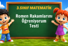 Romen Rakamlarını Öğreniyorum Testi