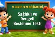 Sağlıklı ve Dengeli Beslenme Testi