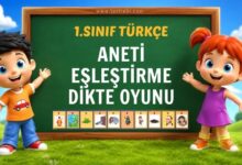 ANETİ EŞLEŞTİRME DİKTE OYUNU